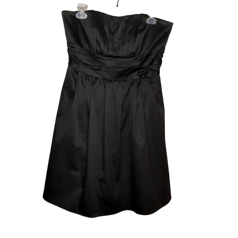 Black Strapless Cocktail/Bridesmaid Dress David's Bridal Style #83312